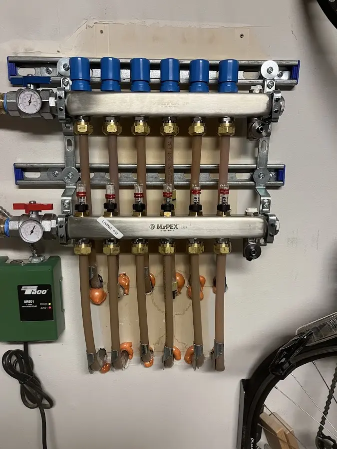 Plumber performing Gas Leak Detection at a residential property in Pinehurst